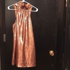 C/Meo Collective Illuminated Dress—Copper